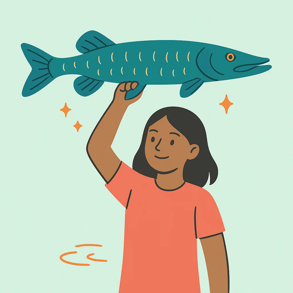 13-Year-Old Girl Breaks Junior World Record Catching Giant Muskie