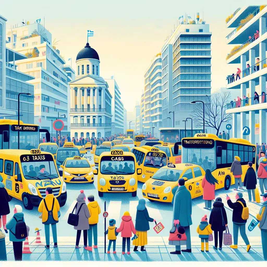 Athens Faces Taxi Strike Amidst Nationwide Protests