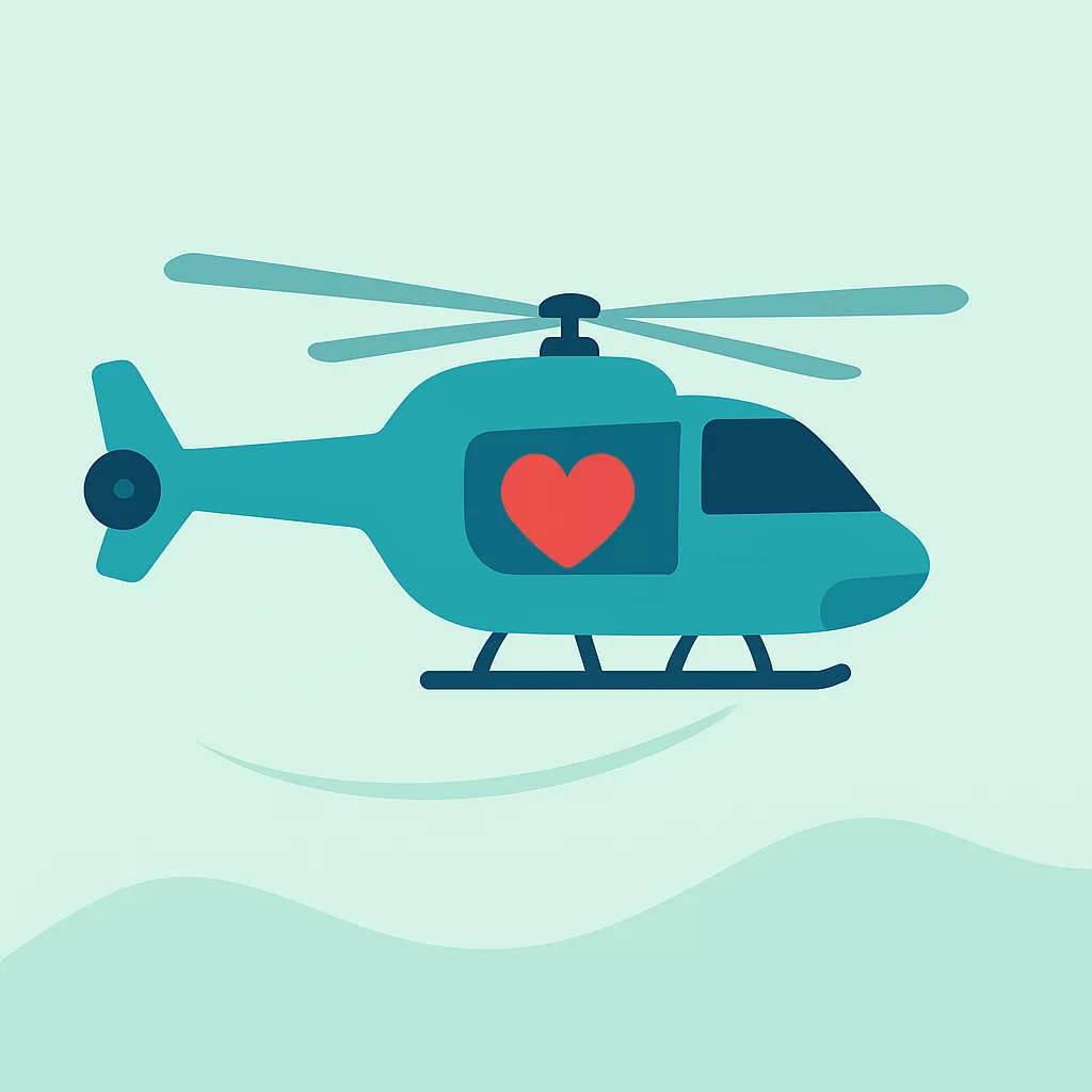 Black Hawk Helicopter Transports Heart for Transplant