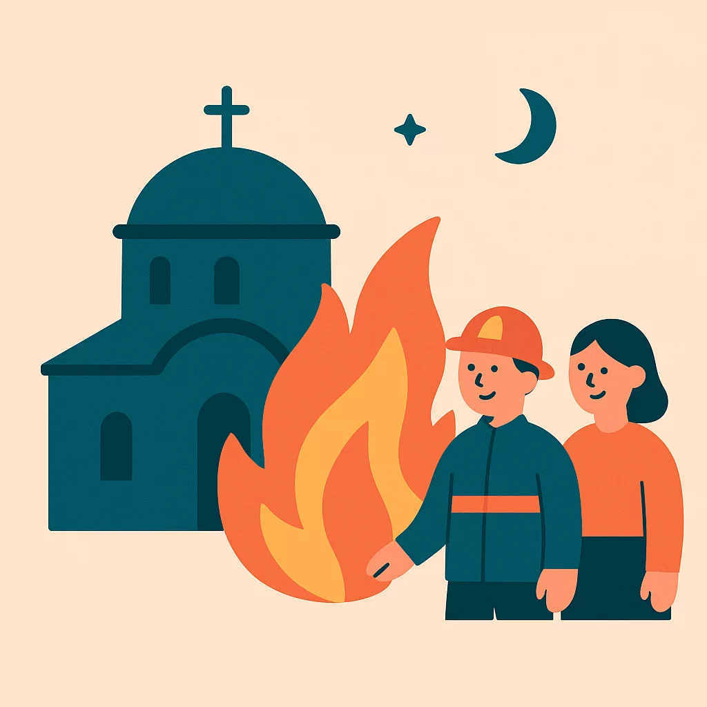 Fire Damages Historic Ioannina Church