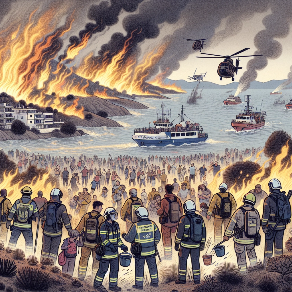 Fires Rage Across Greece: Emergency Evacuations Underway