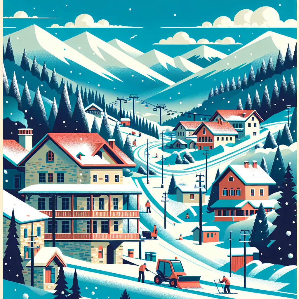 First Winter Snow Transforms Greek Mountain Resorts