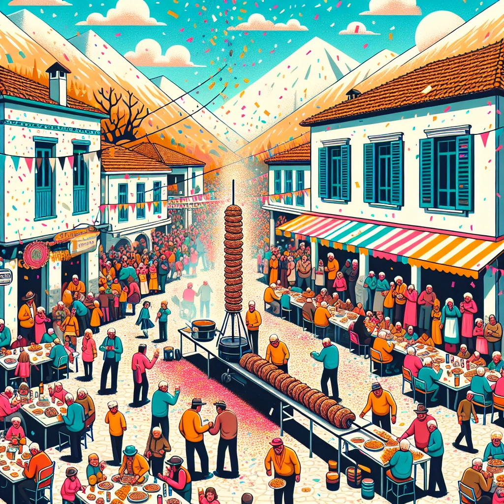 Greek Town Grills 130-Metre Kontosouvli for Carnival