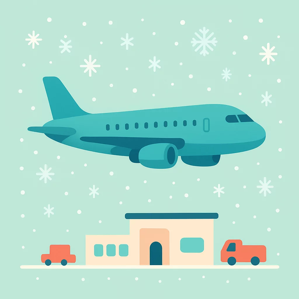 Heavy snow disrupts flights at Warsaw Chopin Airport