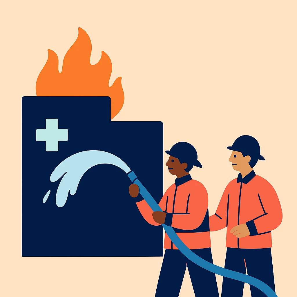 Night-time Fire Hits Elbląg City Hospital