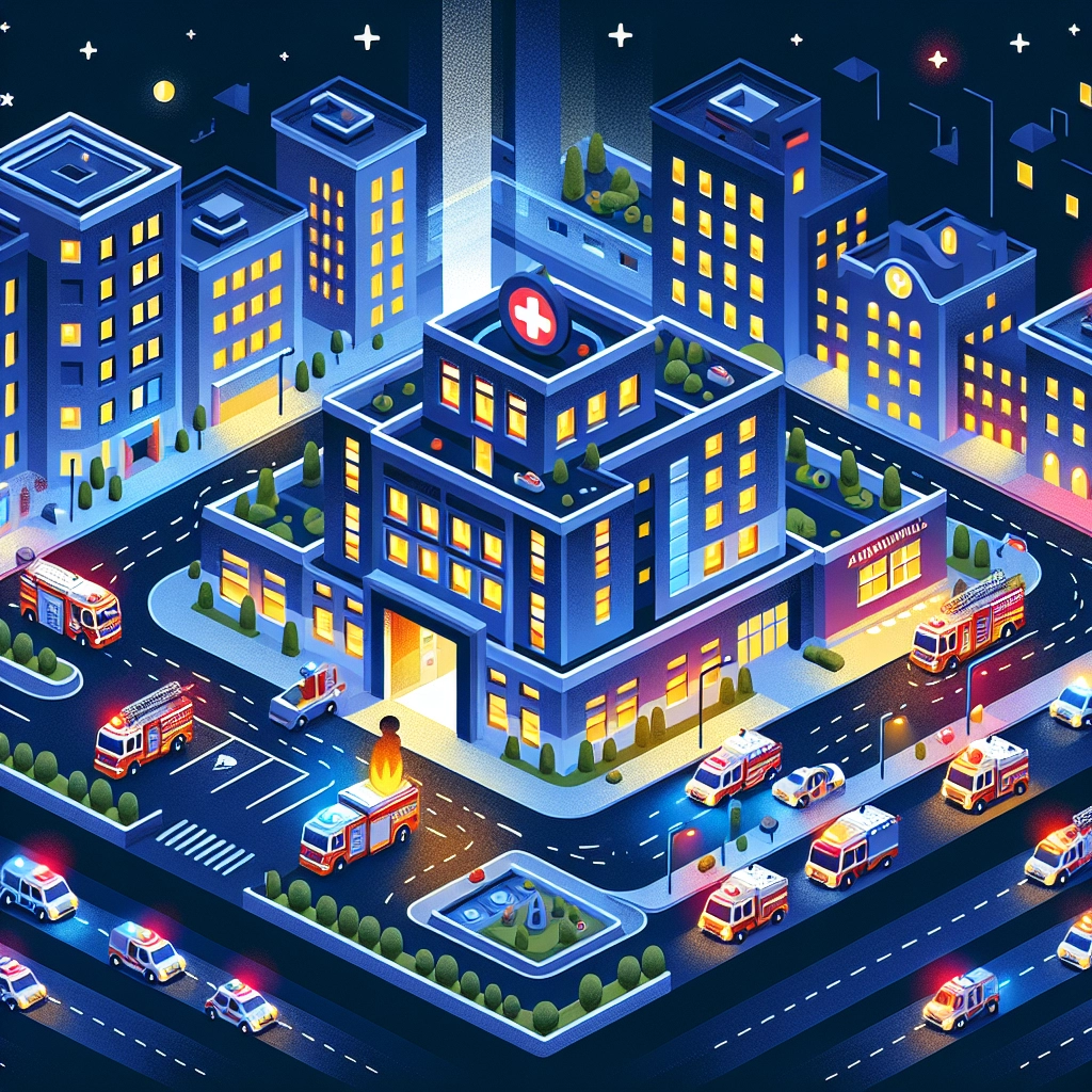 Night-time Fire Hits Elbląg City Hospital