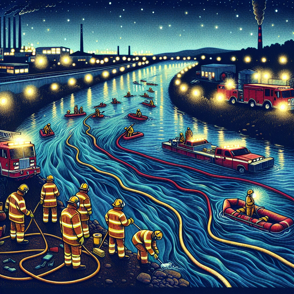 Oil slick suspected on Kupa River near Lekenik