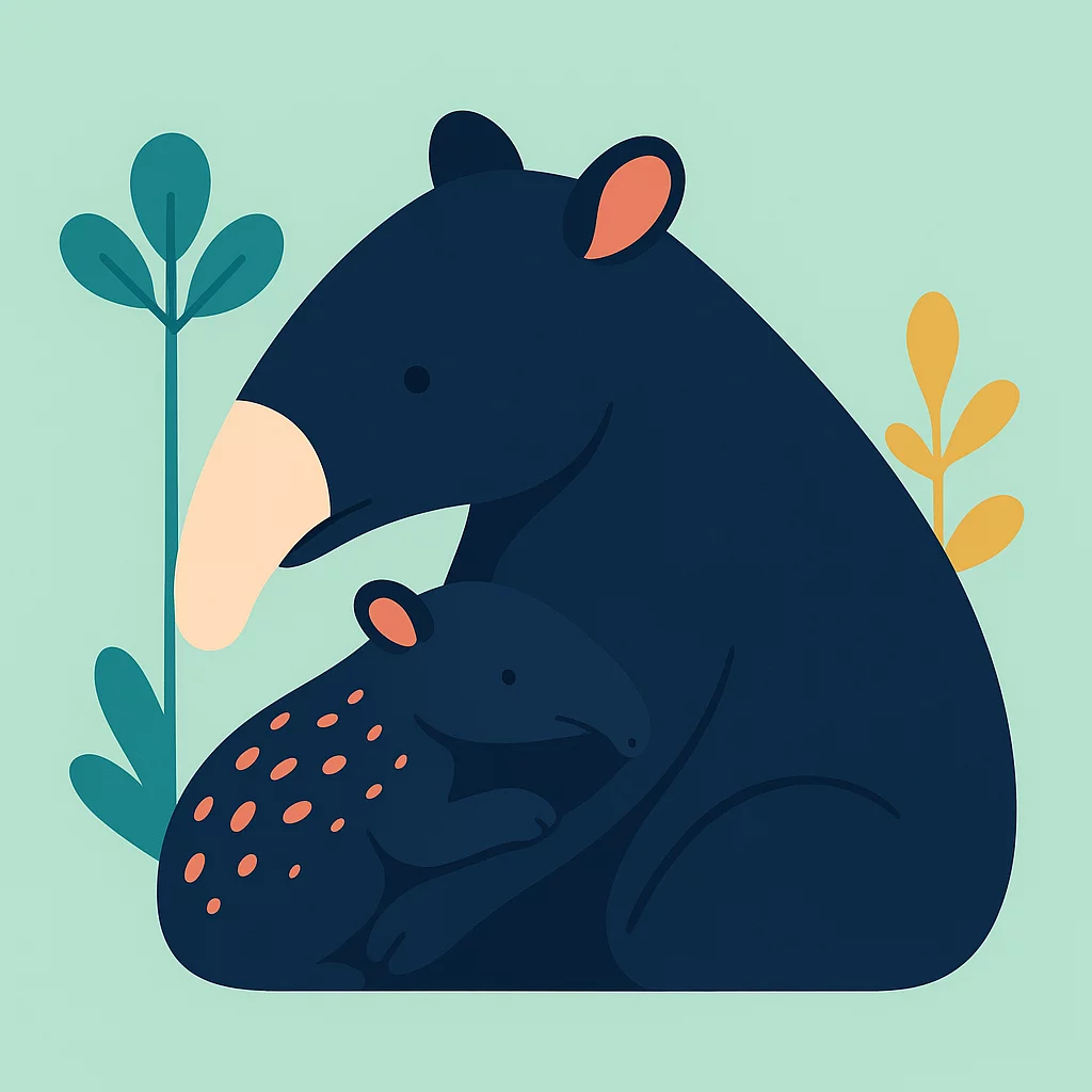 Poland’s First Malayan Tapir Born at Płock Zoo
