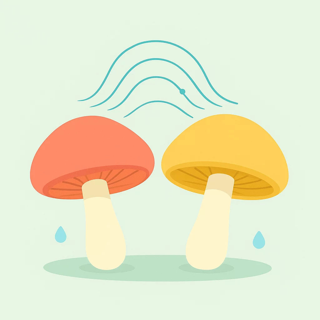 Polish Mushrooms Communicate Using Electrical Signals After Rain