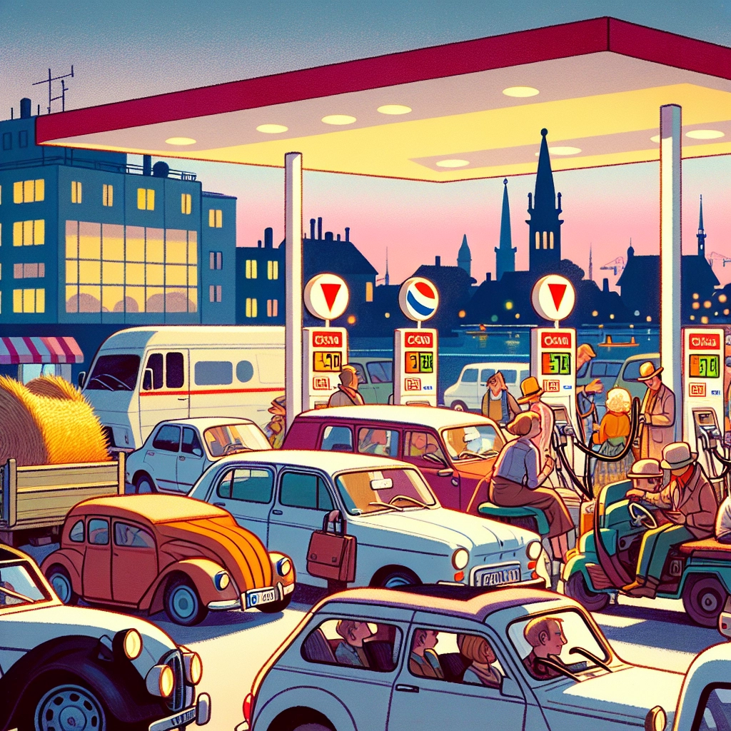 Queues at Croatian Petrol Stations Before Price Hike