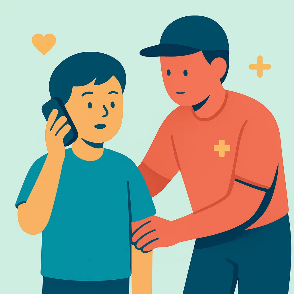 Quick-Thinking Boy and Police Save Unconscious Father