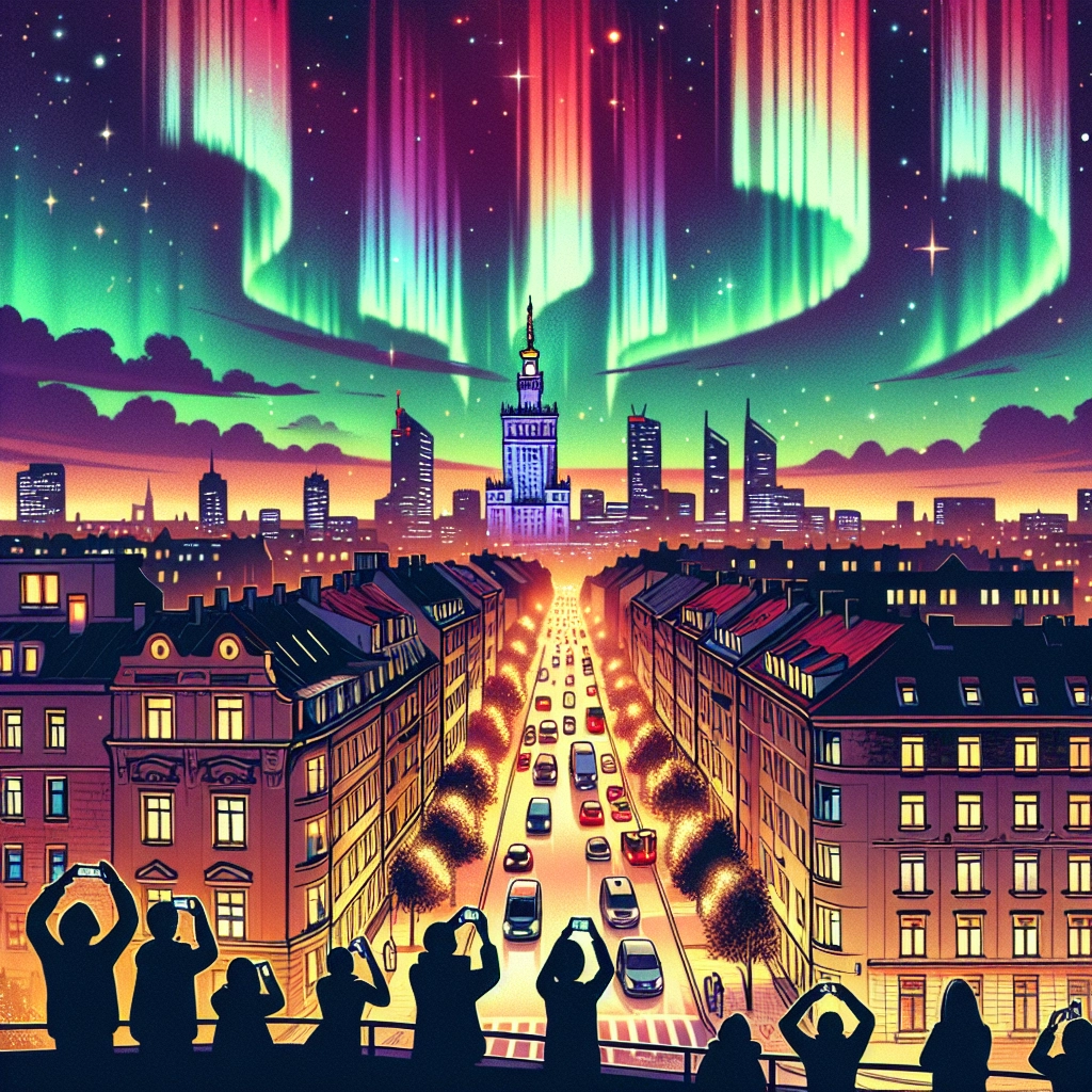 Rare aurora borealis dazzles skies over Poland