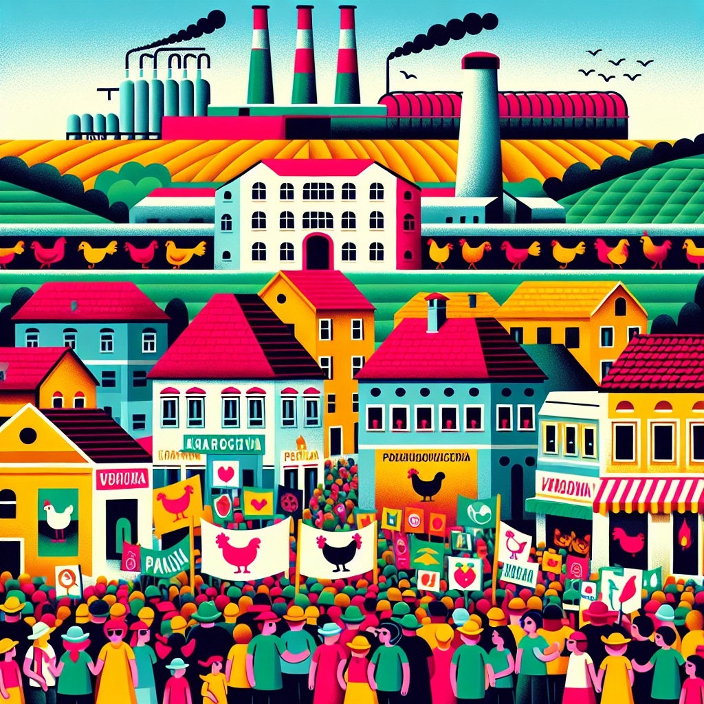 Sisak protest targets planned chicken megafarms