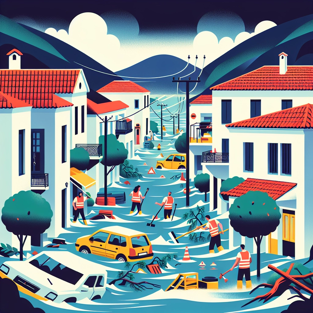 Storm Byron Batters Greek Island of Kastellorizo