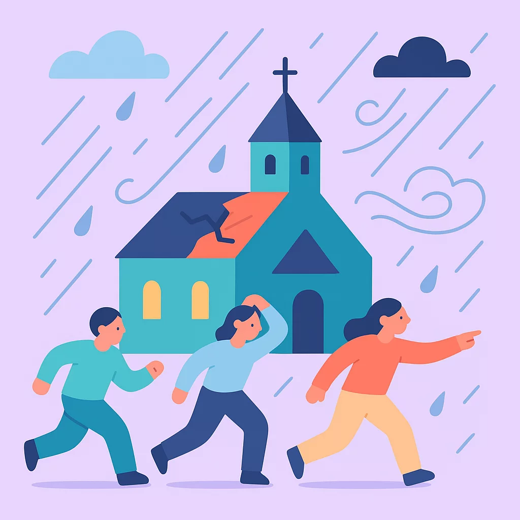 Storm Destroys Church Roof in Brzesko, 500 Evacuated