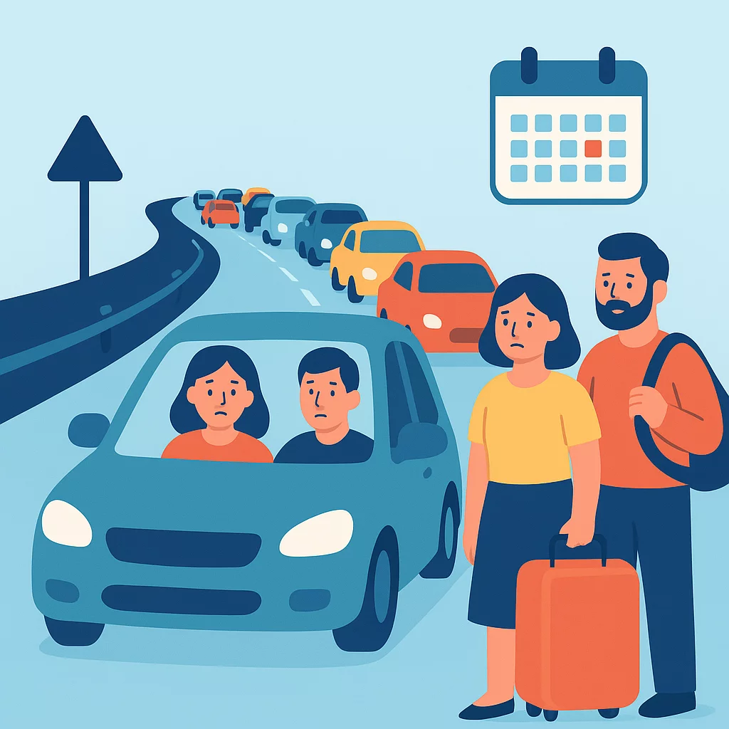 Traffic Chaos on Greek Highways Post-Holiday Weekend